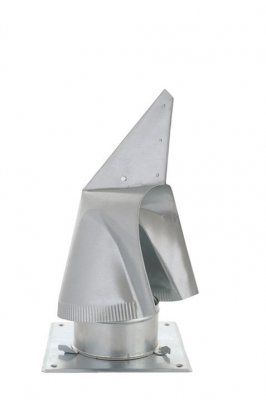 Komínová hlavice otočná se základnou čtvercovou pr. 150; celopozinkovaná
