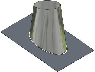 DW - Průchodka střechou s olověným límcem 10°-20° pr. 150 DW - Průchodka střechou s olověným límcem 10°-20° pr. 150