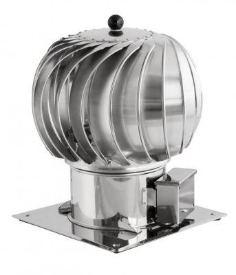 Hybridní ventilátor s čtvercovou základnou pr. 150; celonerezový