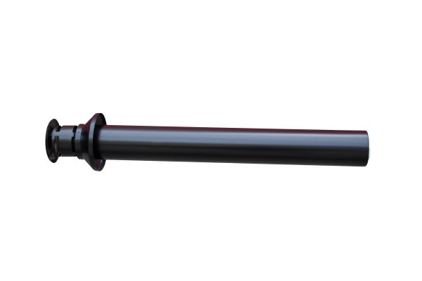 PA - Střešní komínek s mřížkou L-1100 pr. 80; PPs/Al; RAL 9005