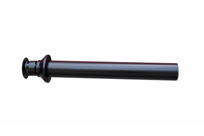 PA - Střešní komínek s mřížkou L-1000 pr. 80/125; PPs/Al; RAL 9005