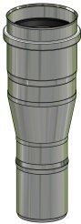 Přechodka s těsněním pr. 60/80; signa/hrdlo; 1.4301