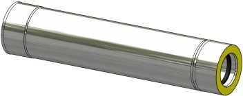 Trubka izolovaná s těsněním L-1000 pr. 60/100; 1.4301