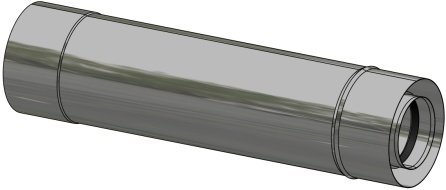 Trubka koaxiální s těsněním L-1000 pr. 125/200; 1.4301 Trubka koaxiální s těsněním L-1000 pr. 125/200; 1.4301