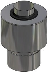 Ústí komína koaxiální svislé pr. 60/100; 1.4404