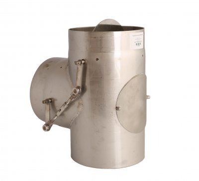 ŽD - T-kus dvoupolohový s revizí 90°pr. 160; 2; 1.4828